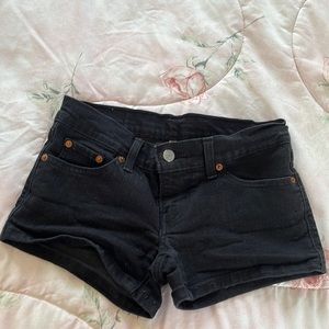 Levi’s Black Denim Shorts
